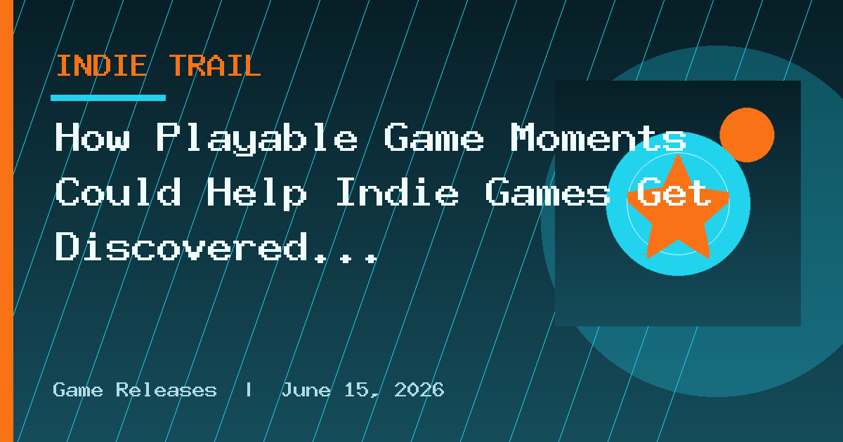 How Playable Game Moments Could Help Indie Games Get Discovered