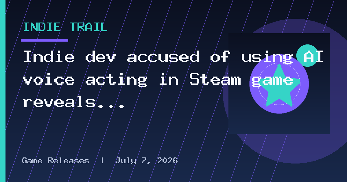 Indie dev accused of using AI voice acting in Steam game reveals it was