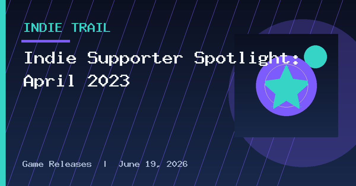 Indie Supporter Spotlight: April 2023