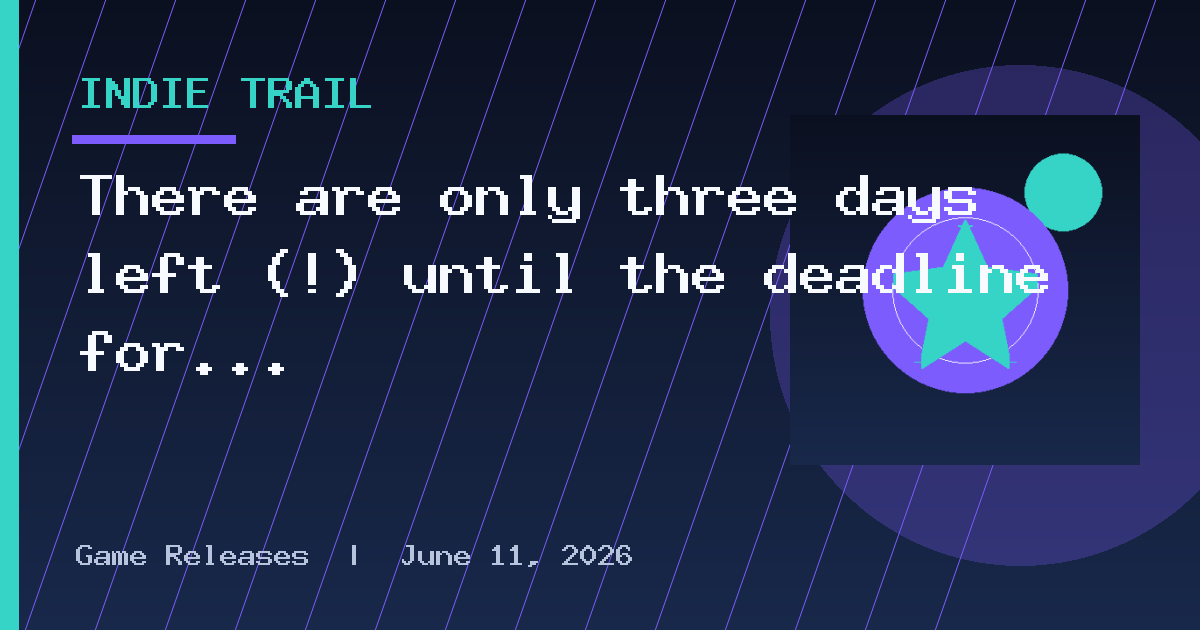 There are only three days left (!) until the deadline for submitting